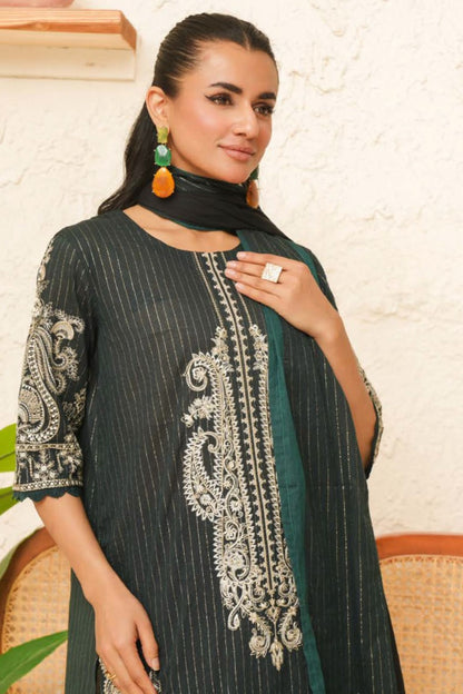 RIZIL EMBROIDERED LAWN by johra JH-436