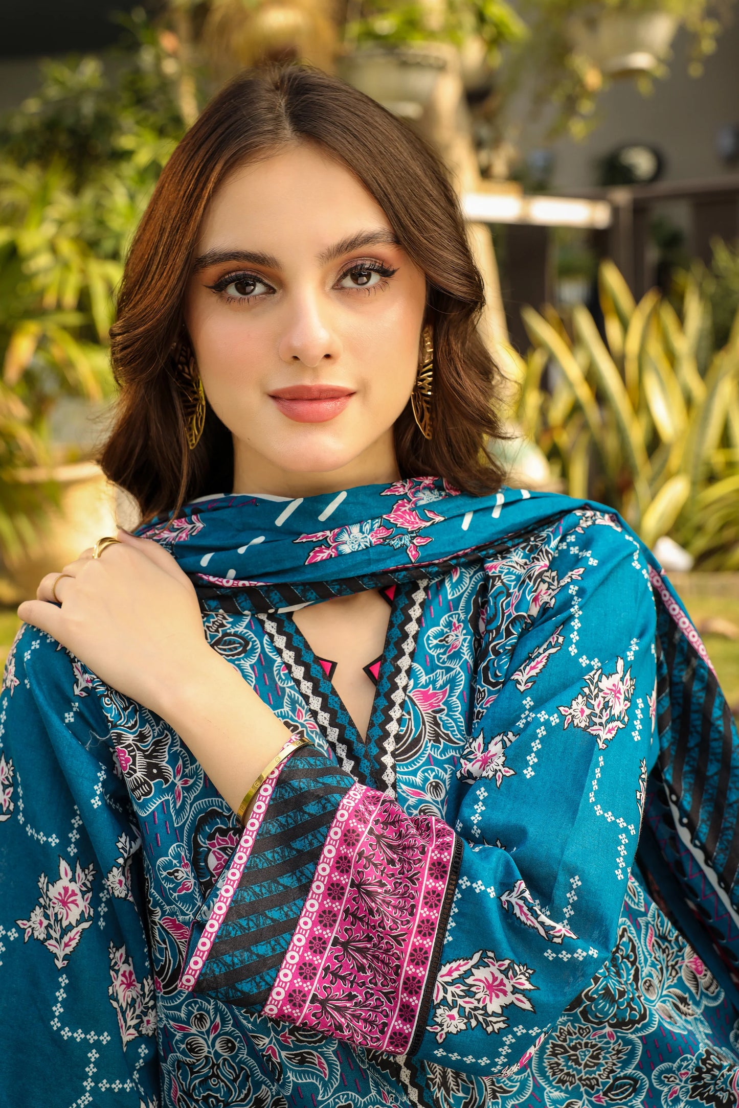 Lakhany Printed Lawn D-0012 B