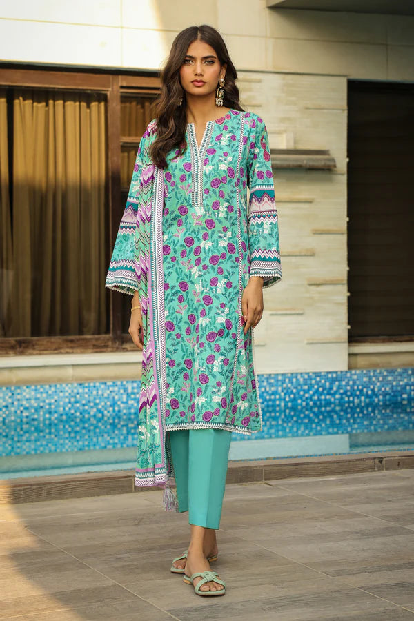 Lakhany Printed Lawn D-0013 A