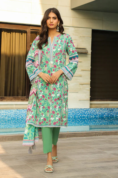 Lakhany Printed Lawn D-0013 A