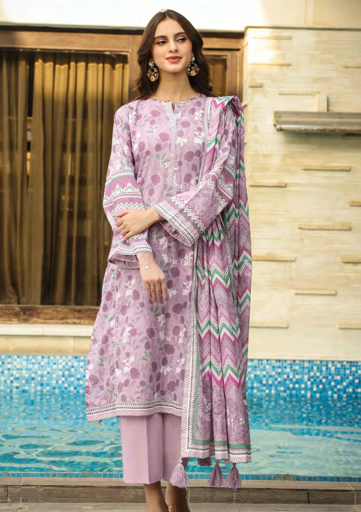 Lakhany Printed Lawn D-0013 B