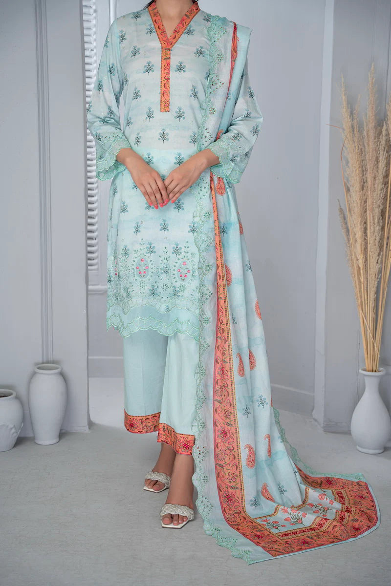 Zynah Lawn Chikankari D-331