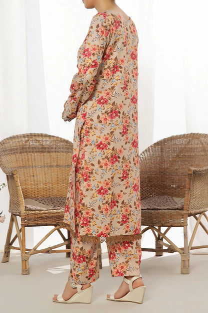 Korean Printed Lawn 2Piece D-565