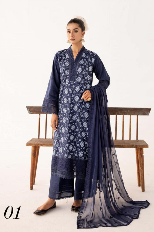 Mahee's Shahnai Embroidered Lawn MZ-16