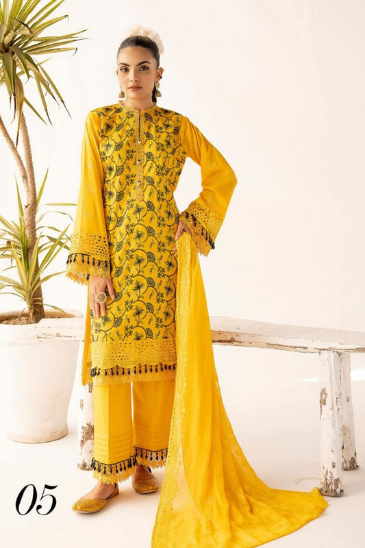 Mahee's Shahnai Embroidered Lawn MZ-19