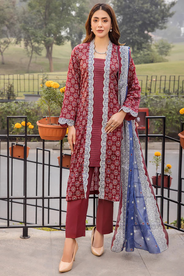 Safron Printed Lawn SGQ-02