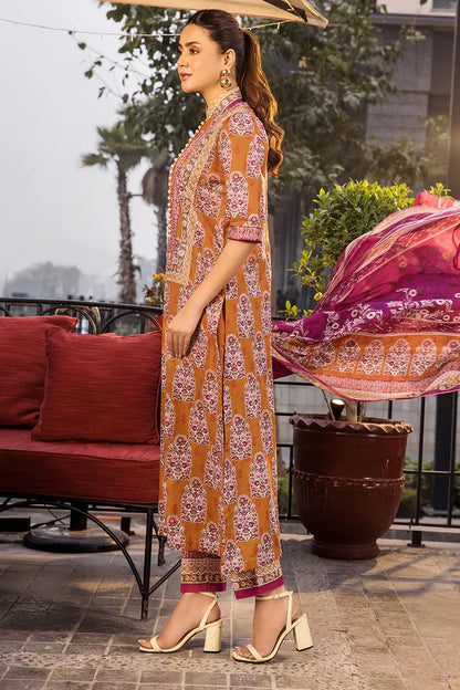 Safron Printed Lawn SGQ-11