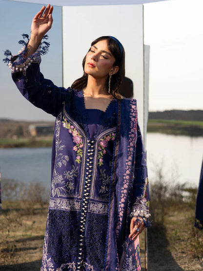 shangrila Embroidered Unstitched Lawn by parishay SHG - 05