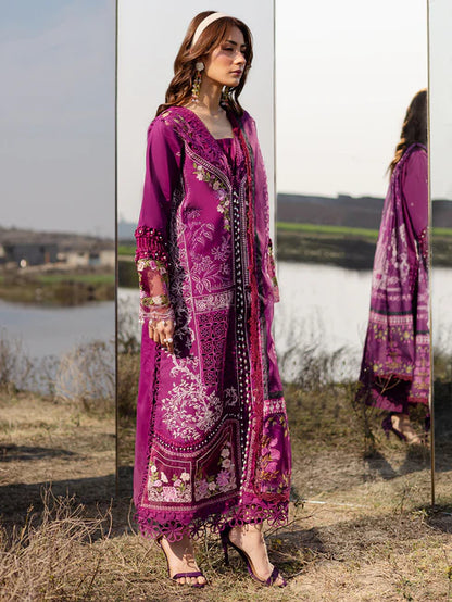 shangrila Embroidered Unstitched Lawn by parishay SHG - 06