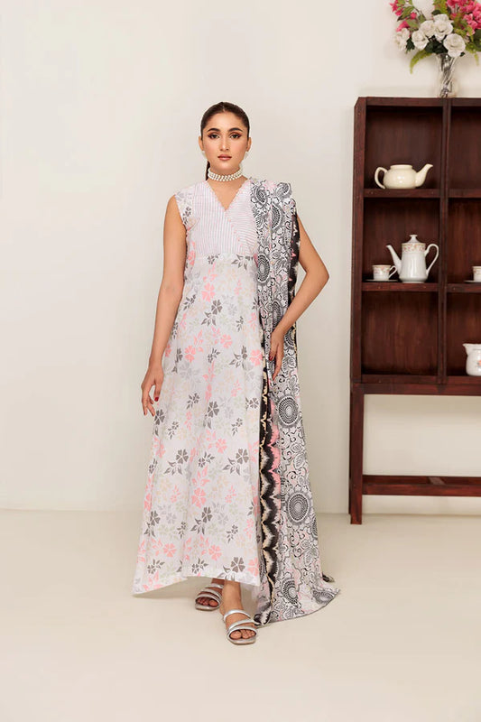 Praha 3Piece Printed Lawn SPH-17