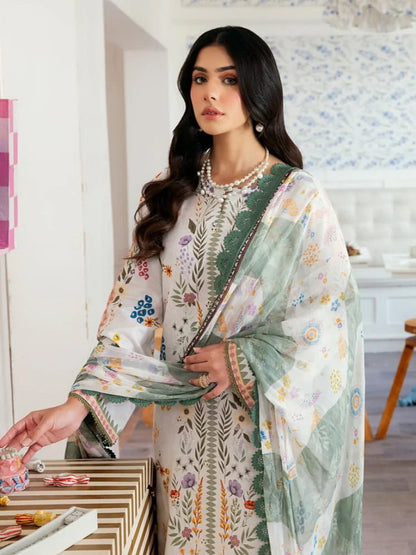 Florent Zync Daily Wear Embroidered Lawn Unstitched 3Pc Suit ZY-02A