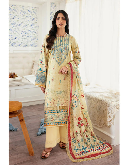 Florent Zync Daily Wear Embroidered Lawn Unstitched 3Pc Suit F-03A
