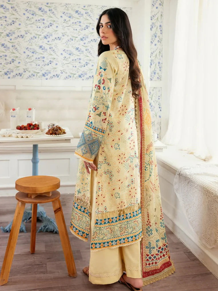 Florent Zync Daily Wear Embroidered Lawn Unstitched 3Pc Suit F-03A