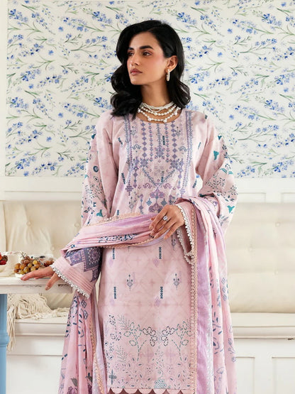 Florent Zync Daily Wear Embroidered Lawn Unstitched 3Pc Suit ZY-03B